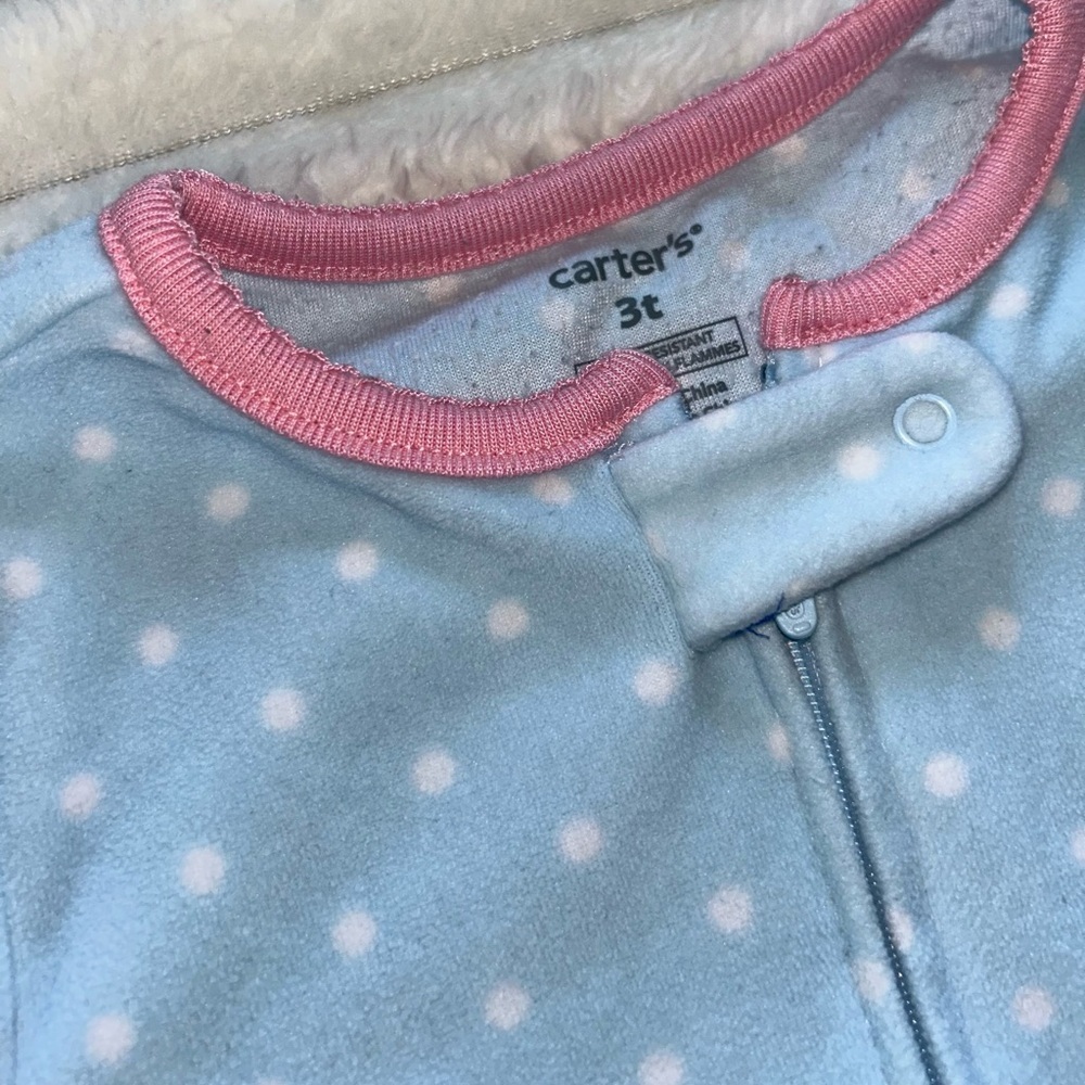 3 Piece Toddler Girl’s Size 3T Pajama Sleeper Bundle - Picture 7 of 7